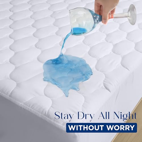 2 Pack Waterproof Twin Mattress Protector Mattress Pad fits 16" Deep Pocket by Utopia Bedding - Image 7