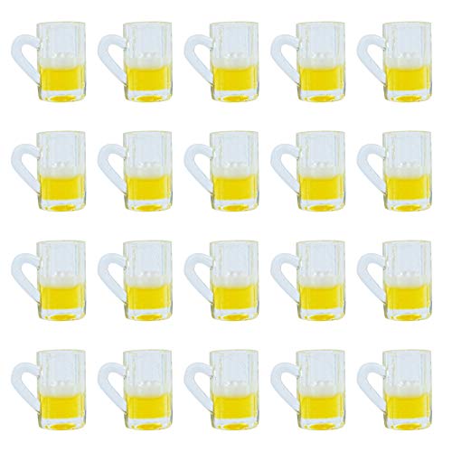 AUEAR Miniature Plastic Beer Cup Mugs (20 Pieces)