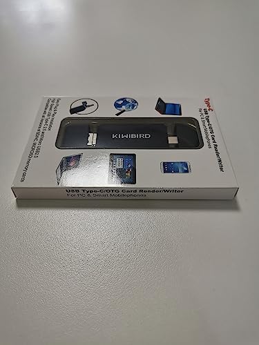 KiWiBiRD USB C SD Micro SD czytnik kart, Typ-C USB-A Micro USB Adapter kart pamięci do kart pamięci SDXC SDHC UHS-I kompatybilny z iPadem Pro, MacBook, Galaxy Tab S7 Tab A, telefon z systemem Android