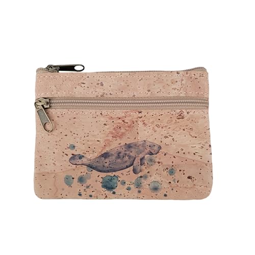 Cork mini wallet pouch coin purse vegan wallet Eco Friendly Sustainable gift Lightweight Durable Waterproof