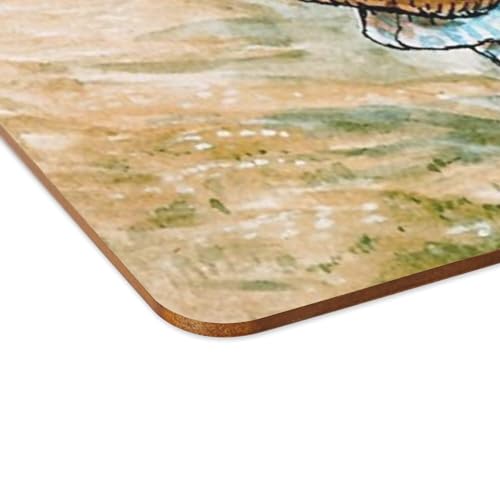 Sets de table en liège Béatrix Potter | Lot de 4 napperons souples grand format 39,5x28,5 cm