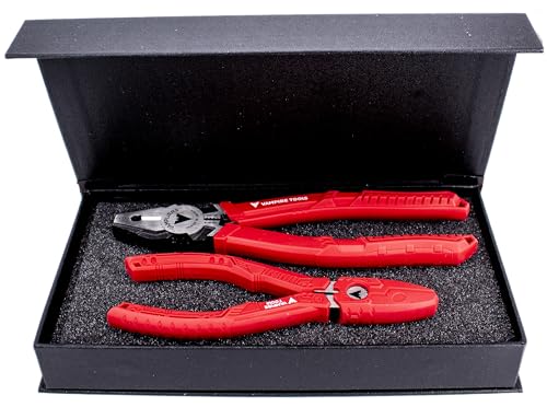VAMPLIERS 2-PC Stripped Screw Extractor Pliers Gift Set. Made in Japan. 8' Linesman +...