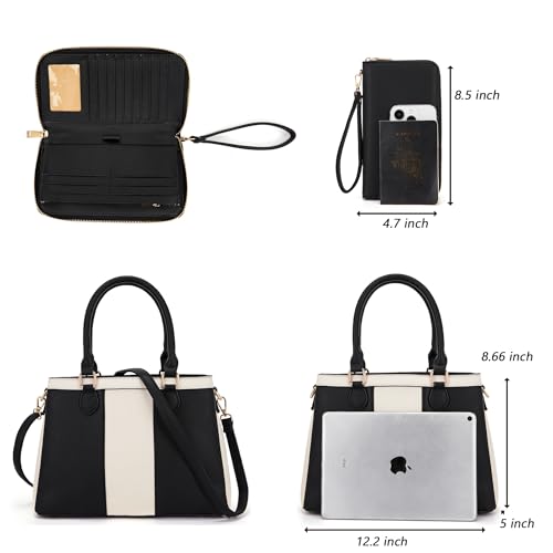 Image of Purses and Wallet Set for Women Crossbody Top Handle Tote Satchel PU Leather Shoulder Bags