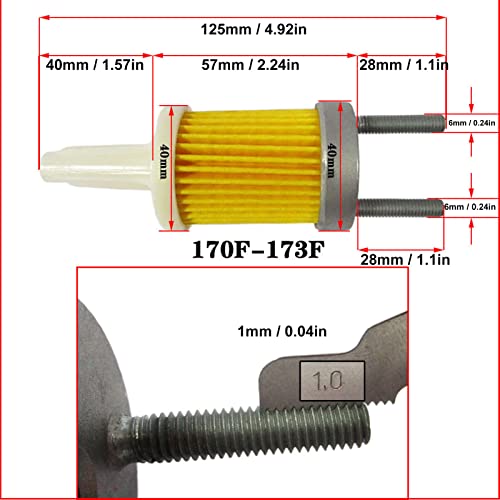 Filtro de combustível, gerador de alta eficiência, 2 peças, para bomba