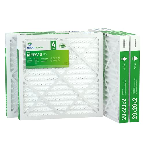 20x20x2 Air Filter TRIGHTFILTERS, Durable MERV 8…