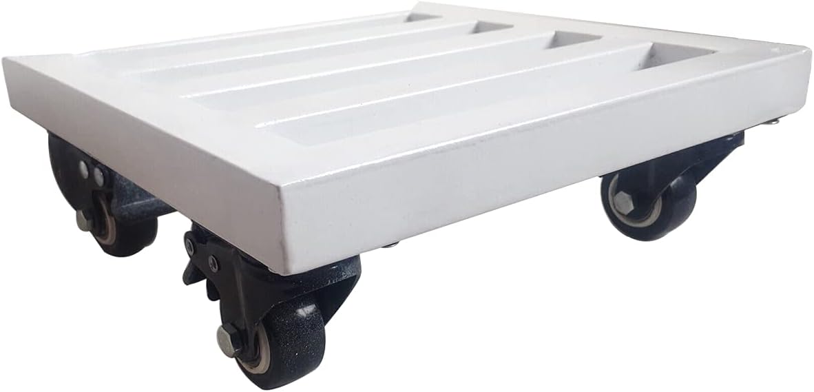 Heavy Flowerpot Moving Frame,Heavy Duty Square Plant Caddy - 150KG Stand with Locking Casters, Fit for Indoor/Outdoor Pots(Black,30x30cm)