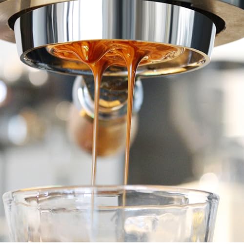 Jieotwice Handgepresste Kaffeemaschine, Espressomaschine, Hebelkaffeemaschine, Hochdruckdurchdringung/Fettreichtum(Weiß)