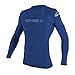 O'Neill Wetsuits Men's Basic Skins 50+ L/S Rash Guard, Pacific, M