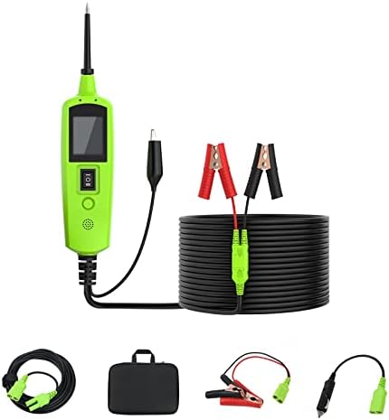 MOTOCOCHE Power Circuit Probe Tester - 12V/24V Voltage Tester with 10M Cable, AC/DC Circuit Analyzer Tracer, Automotive Short Finder for RV Truck SUV