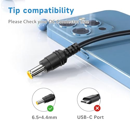HHZ 14V 4A AC/DC Monitor Power Cord Compatible with Samsung SyncMaster 32” 27" 24" 22" 23" 20" 19" 18" 17" 15” Screen LED LCD TFT, 56W Monitor Charger Compatible with Samsung TV Power Supply Cord by HHZ - Image 4