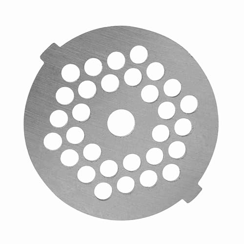Fockety Couteau à Disque à Plaque Tranchante en Alliage pour Hachoir à Viande, pour un Hachage Rapide de la Viande à Usage Domestique (Petit trou rond de 5 mm)