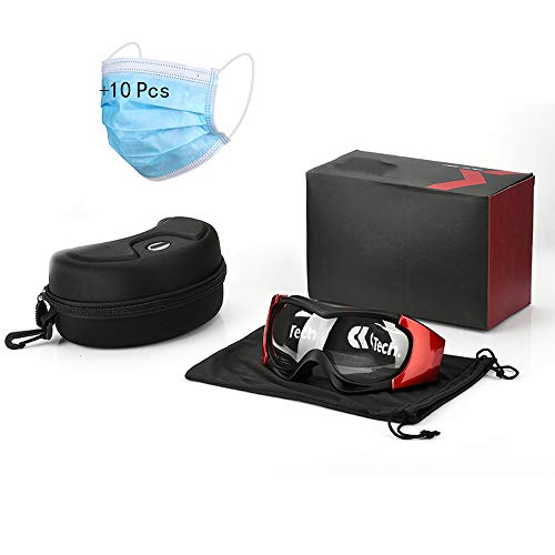 Preisvergleich Produktbild POWER BANKS Schutzbrille Unisex Schutzbrille Augenschutzbrille Tactical Paintball Windstaub Dual Scratch-Resistant Brille, Anti-Fog Clear Lens,C