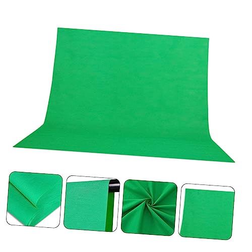HEMOTON Fondo de Fotografía Pantalla Croma 2.1x1.6m para Fotos y Videos Profesionales, Tela Muselina Lavable, Fondo Verde para Estudio Fotográfico y Transmisiones - imagen 2