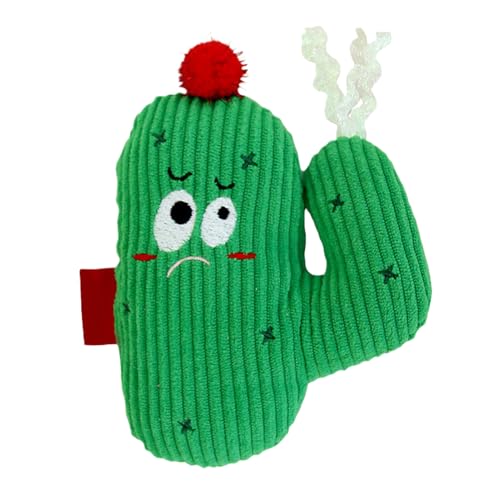 Cat Plush Teething Toy, Bite-Resistant Catnip Chew Toy, Soft Interactive Chewer with Sound, Sturdy & Safe Design 5.91x4.33x1.57