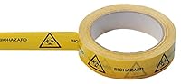 neoLab 2-7010 Biohazard-Klebeband, 25 mm breit, 66 m/Rolle