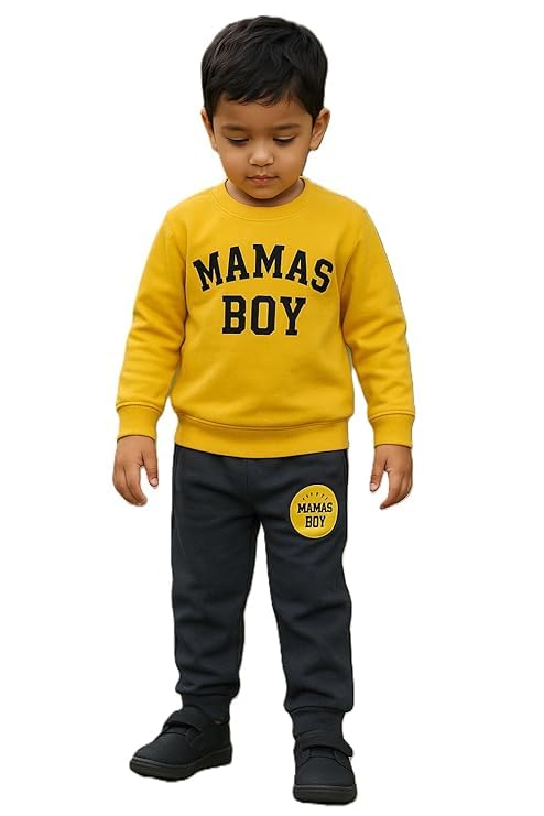 Image of NOVA BLOOM Kids Clothes for Boys | Cotton Printed Sweatshirt and Pants Set, Lightweight Breathable Kids Dress Boy Outfit, Comfortable Baby Boy Dress for Summer and Winter Wear