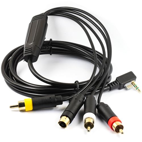 Image of S-Video and TV AV Composite Video Cable Cord for PSP 2000 3000 Console S Video