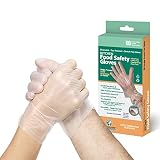 Protospheric Disposable Gloves - Stretch Poly, Clear, Food Prep&Cooking Gloves - Safe, Nitrile, Viny