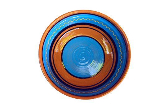 Cactus Canyon Ceramics Spanish Terracotta Deep Serving Dish, Blue #TOP7