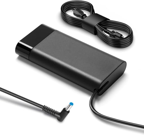 150w AC Cargador Compatible con HP Laptop, para 15 15u 15v G3 G4 G5 G6 OMEN de 15 17 Zbook Studio G3 G4 G5 G6 G7 G8 Pavilion Gaming 15 17 ADP-150XB B 19.5V 7.7A, Laptop Cable Adaptador de Alimentación