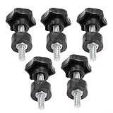 tornio trapano fresa sogi [VANTAGGIO MULTIPACK] Ottieni 5 manopole a mano in bachelite a forma di stella per migliorare la configurazione degli strumenti e hai sempre extra a portata di mano.