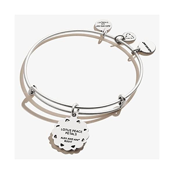Alex-and-Ani-Path-of-Symbols-Expandable-Bangle-for-Women-Lotus-Peace-Petals-Charm-Rafaelian-Finish-2-to-35-in Alex and Ani Path of Symbols Expandable Bangle for Women, Lotus Peace Petals Charm, Rafaelian Silver Finish, 2 to 3.5 in