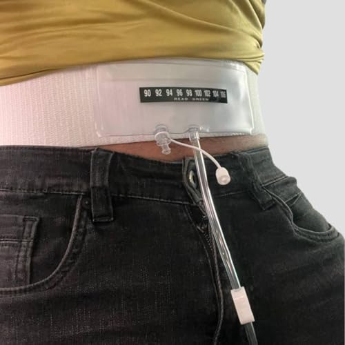 Urine Belt Refill Kit Refillable Discreet Fluid Management System | Includes 1 Thermometer Strip Quick Clean System Elastic Cotton Belt Empty Vinyl Pouch 2 Heat Pads 60ml Syringe