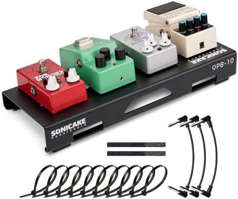 SONICAKE Pedalera Mini para Guitarra de Aleación de Aluminio 36 x...