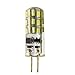 Produktbild G4 LED 2 Watt 12V AC DC 24x 3014 SMD Warmweiß Coole WeißGlühbirnen, ersetzt 20W Halogenlampen G4 2W AC DC) (Coole Weiß, 1)