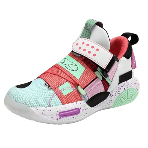 IWIHMIV Kids Shoes Kids Sneakers Kids Tennis Shoes Boys Girls Tennis Shoes Lightweight Breathable Non Slip Running Athletic Shoes