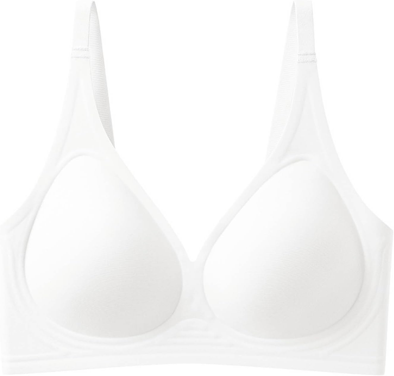 Women's Wireless Bras Deep V Neck Push Up High Impact Comfort Bra Supportive Seamless Plunge Bralettes