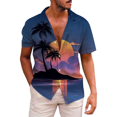 Polo à manches courtes d'été pour homme | Vêtement léger style plage tropicale