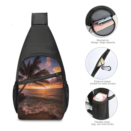Bolso bandolera para senderismo y viajes unisex ligero miniatura 5