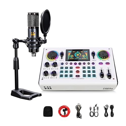 HICALL C100 PRO P15 Mixing Console for Live Streaming