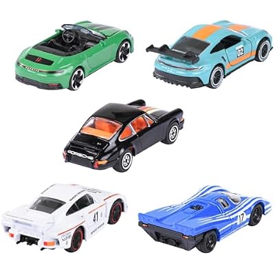 1/64 Majorette GIFTPACK 5 Cars Porsche