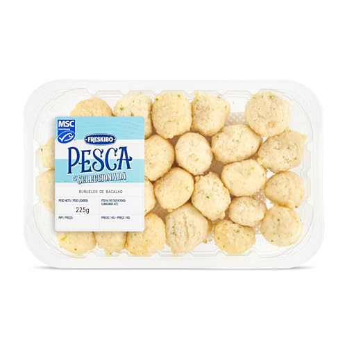 FRESKIBO buñuelos de bacalao bandeja 225 gr