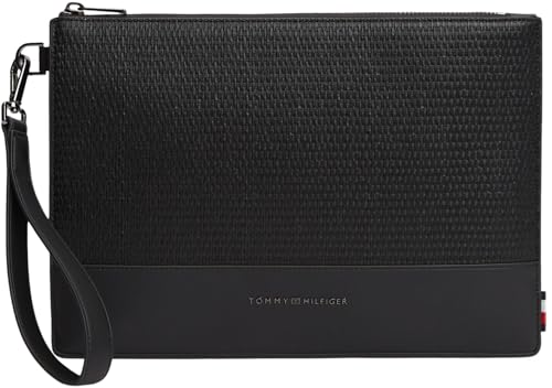 Tommy Hilfiger TH Woven Pouch Am0am14145, Altri Piccoli Accessori Uomo, Black (Black), One Size