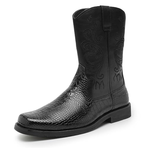 Mens Cowboy Boots - Square Toe Cowboy Boots for Men Traditional Mens Western Boots - Mens Boots Square Toe Style - Cowboy Work Boots Men - Cowboys Boots