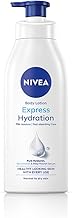 NIVEA Express Hydration Body Lotion, 400ml | 72 H Moisturization & Hydration for Summer | Goodness of Sea Minerals & Deep Moisture Serum | Non Greasy & Healthy Looking Skin |For All Skin Types