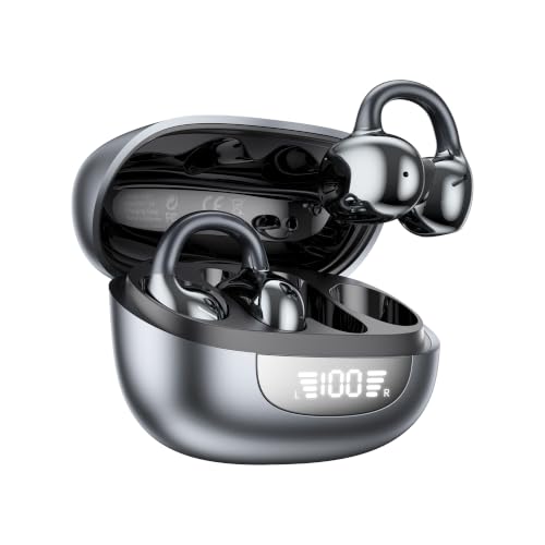 Image of Clip On Earbuds, Open Ear Earbuds Bluetooth 6.0, Sport Clip Headphones