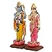 Indian Idol Radha Krishna Statue - 4.7”H Hindu God Radha Krishna Set on Lotus India Pooja Item Home Office Temple Mandir Shrine Altar Diwali Puja Spiritual Decor Ideal Wedding Gift for Indian Friend