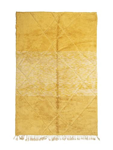 Marocain Beni Mrirt Berbère Tapis Orient - 100% tissé à la main naturel Tribal Laine Tapis - Formes Diamant - 316 x 208