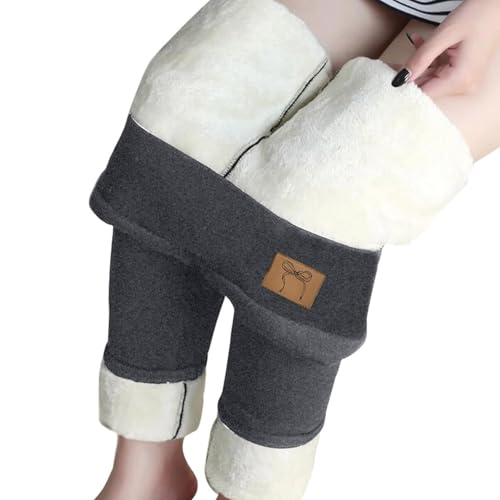 Legging thermique femme doublé polaire épais et extensible pour entraînement de fitness