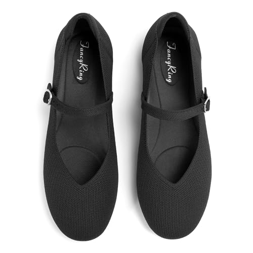 FancyRing Knit Mary Jane Flats