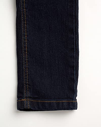 Wallflower Jeans Girls' Overalls - Stretch Denim Cuffed Overalls With Adjustable Straps, Size 10/12, Dark Wash Side Button #TOP3