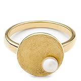 Perlschmuck mit Designanspruch made in Germany: Hochwertiger Edelstahlring matt, gefertigt in der eigenen Manufaktur in Deutschland, aus unempfindlichem und hautfreundlichem Material.