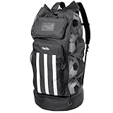 OrgaWise XXL Soccer Ball Bags for Coaches | 600D Oxford Cloth | SBS Zippers | Card Holder | Night Reflective Strips | Plated Holes | Chest Strap | Carry Handle