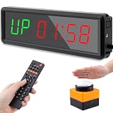 PELLOR Timer Palestra LED, Timer da Palestra con Pulsante e Telecomando
