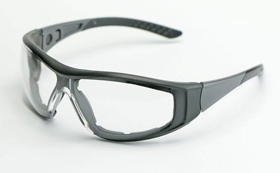 Elvex Delta Plus WELGG45CAF Go-Specs II Safety Glasses with Strap, SuperCoat Anti-Fog Coating, Polycarbonate Frame and Lens, ANSI, Fit for Construction, Industrial, and General Eye Protection. Clear