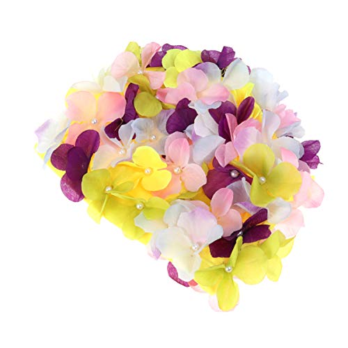 Favomoto Swim Cap Flower For Women Floral Caps Swim Turban Waterproof Swim Cap For Long Hair Petal Stylish Swimming Hat Bathing Caps Ear Hair Protection Easy To Put On And Off Size #TOP5